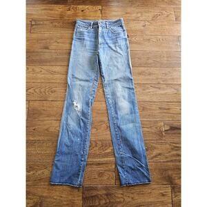 Sergio Valente Vintage Distressed Straight Leg Jeans Women's 29x35 Western
